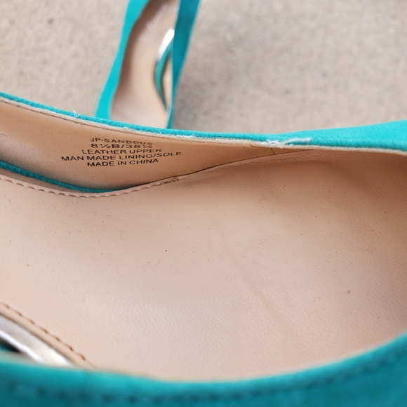 Jessica Simpson Sanddus Pump Stilleto Size 8.5 Aqua - Picture 3 of 3